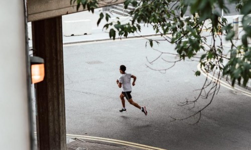 Find your perfect fit at Alexander Crossing a man running on a street